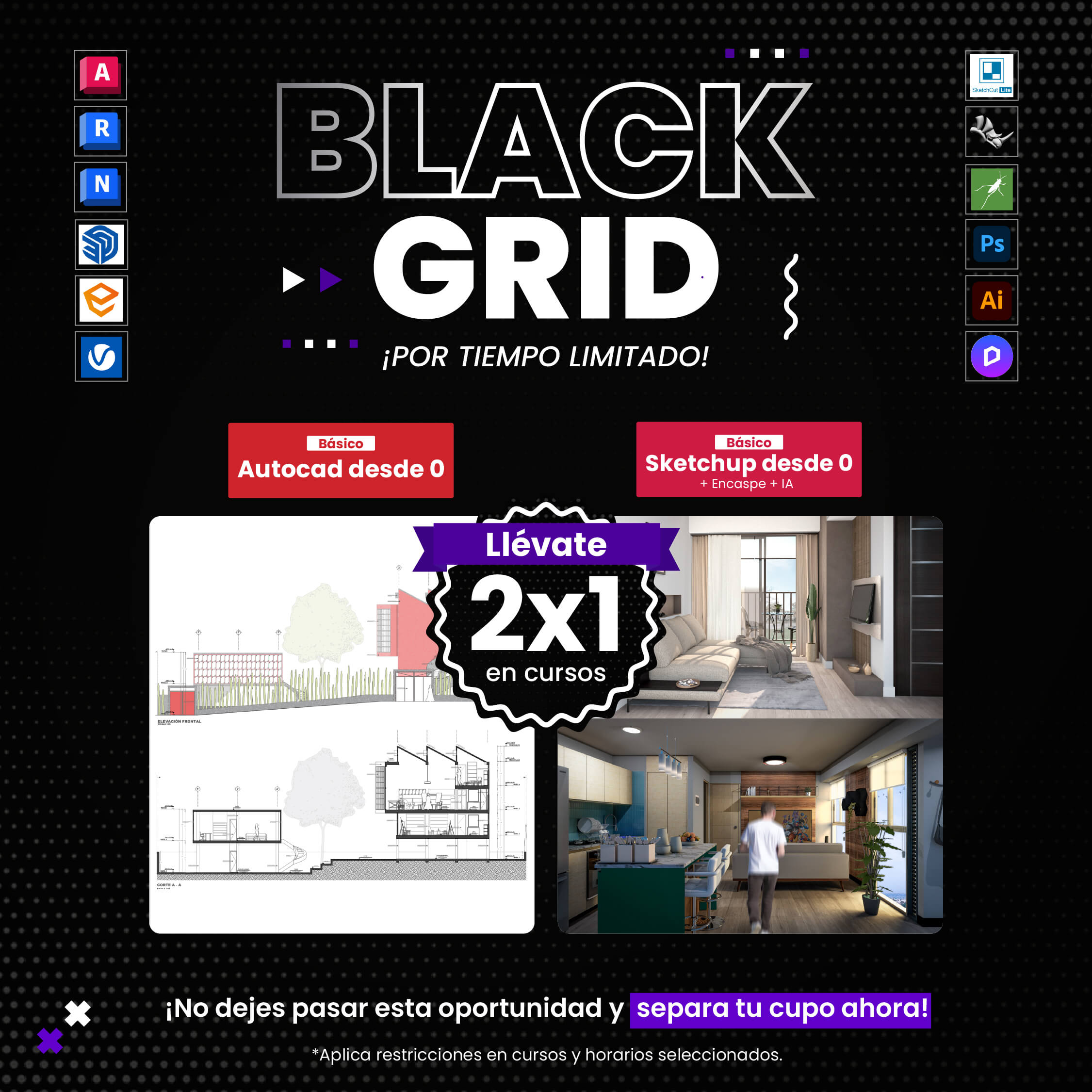 13. Black Grid_Paquetes de Cursos 1-1