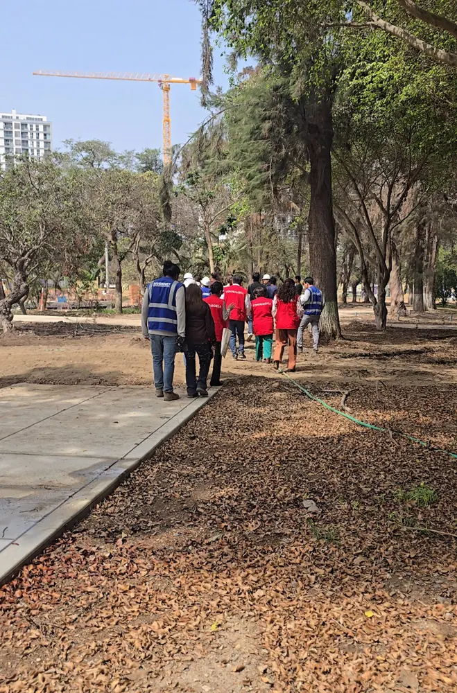 Obras de sendas peatonales sin finalizar