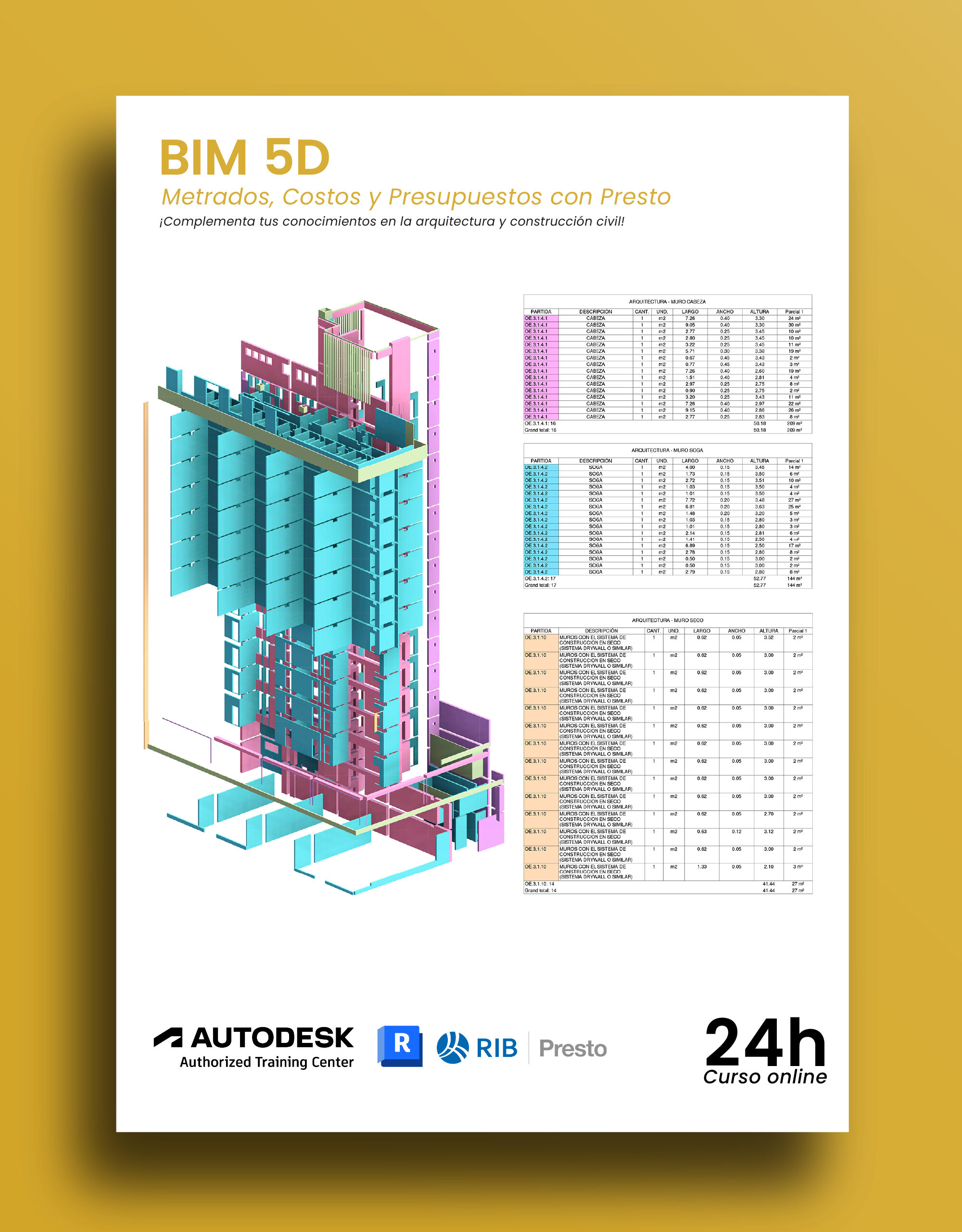 BIM 5D: METRADOS, COSTOS Y PRESUPUESTOS CON PRESTO