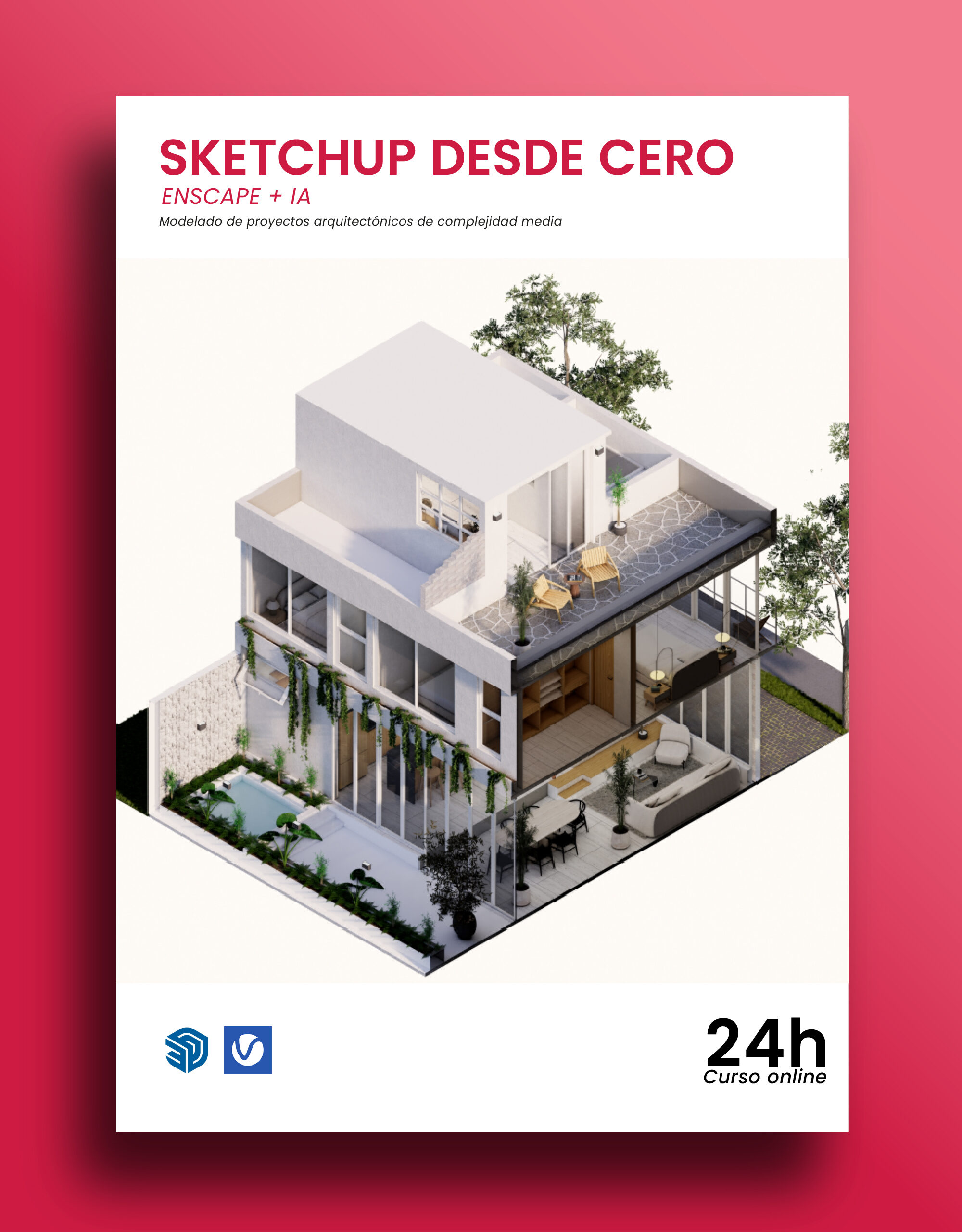 SKETCHUP DESDE CERO + ENSCAPE + IA