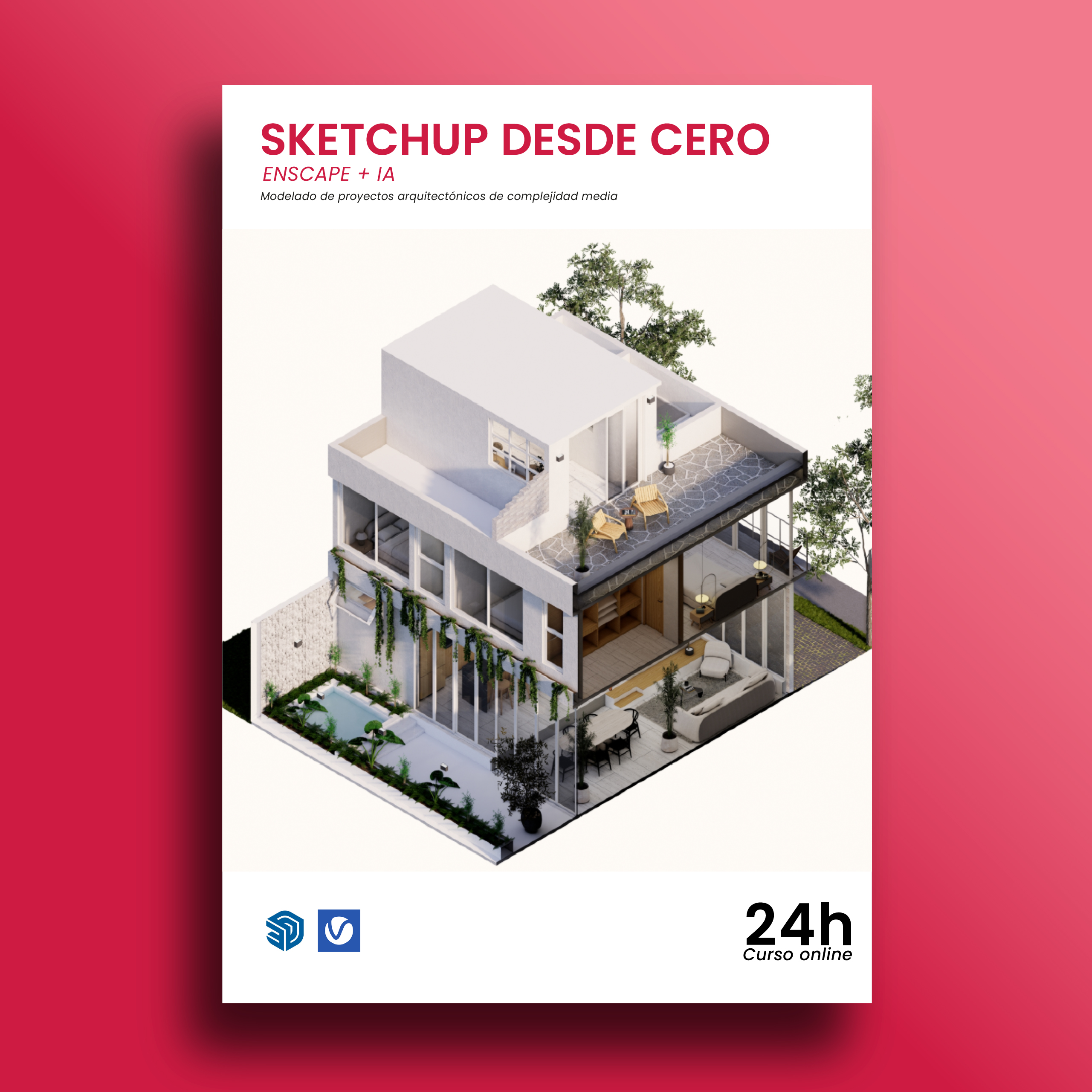 SKETCHUP DESDE CERO + ENSCAPE + IA